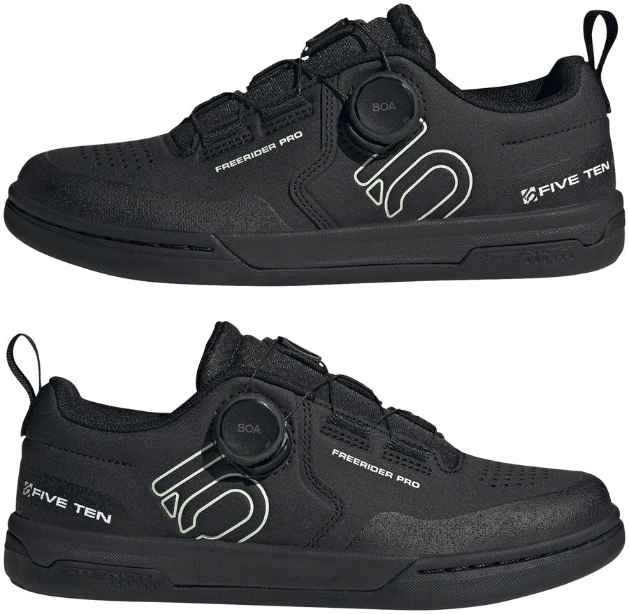 Five Ten Freerider Pro BOA Flat Shoes - Women's  Core BLK/Linen Green/FTWR White 5