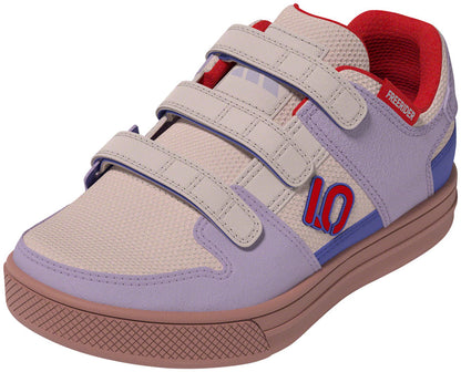Five Ten Freerider Kid's VCS Flat Shoes - Putty Mauve/Pure Ruby/Semi Cobalt Blue 12.5K
