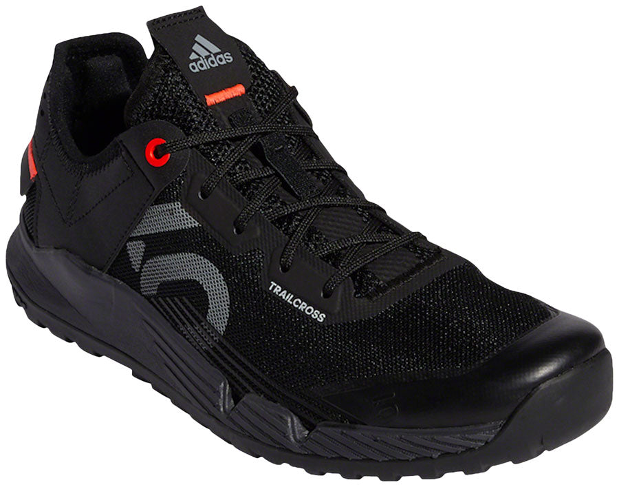 Five Ten Trailcross LT Flat Shoes  -  Women's Core BLK / Gray Two / Solar Red 9.5
