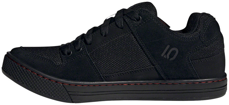 Five Ten Freerider Flat Shoes - Men's Core Black / Core Black  / Red 12