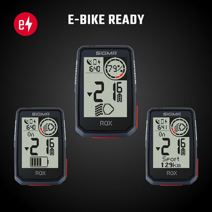 SIGMA GPS Bike Computer - ROX 2.0 Black Top Mount Set