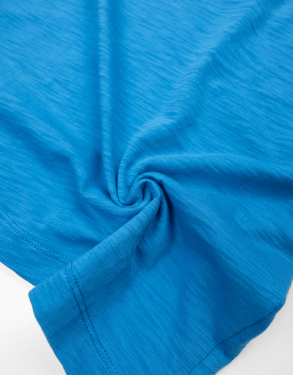 SOLID BLUE - SLUB PIMA TEE