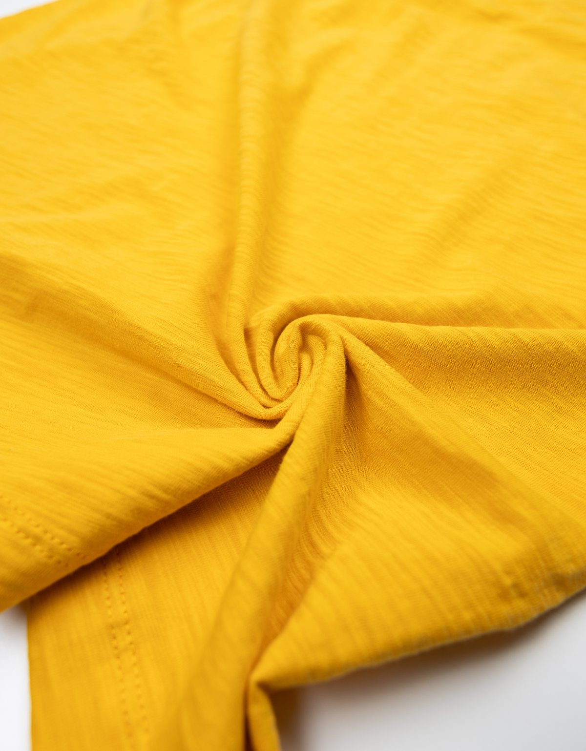 SOLID MUSTARD - SLUB PIMA TEE