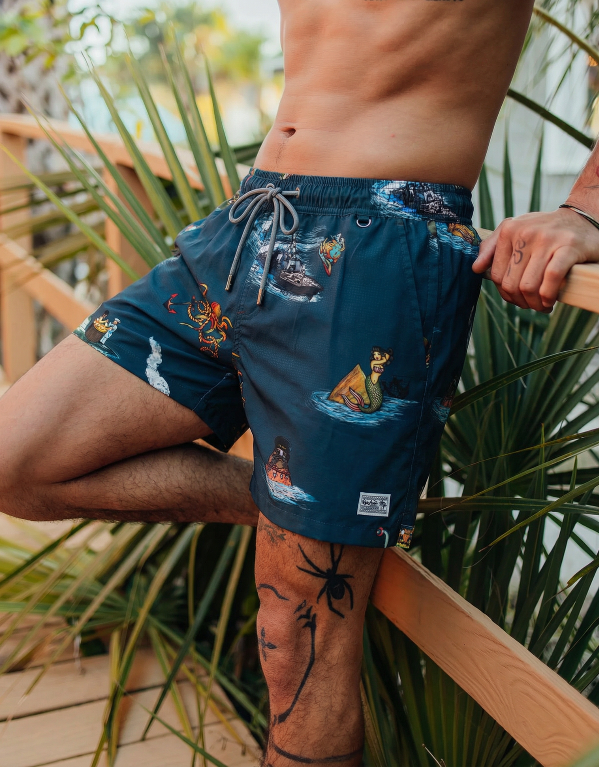 SAILOR STORIES - NAVY STRETCH SWIMSUIT