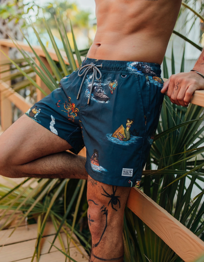 SAILOR STORIES - NAVY STRETCH SWIMSUIT