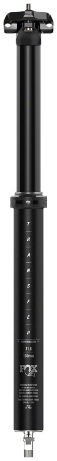 FOX Transfer Performance Elite Dropper Seatpost - 34.9 mm 150 mm Internal Routing Anodized BLK