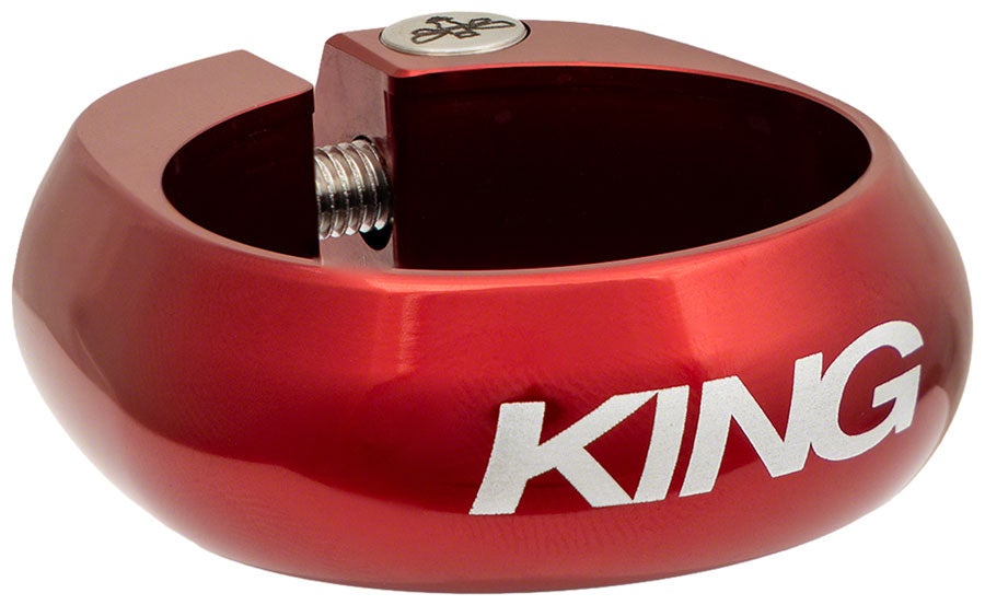Chris King Seatpost Clamp - 34.9mm Bolt-On Red