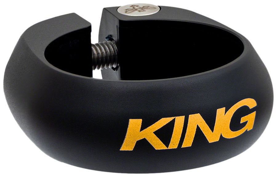 Chris King Seatpost Clamp - 34.9mm Bolt-On Two Tone Black/Gold