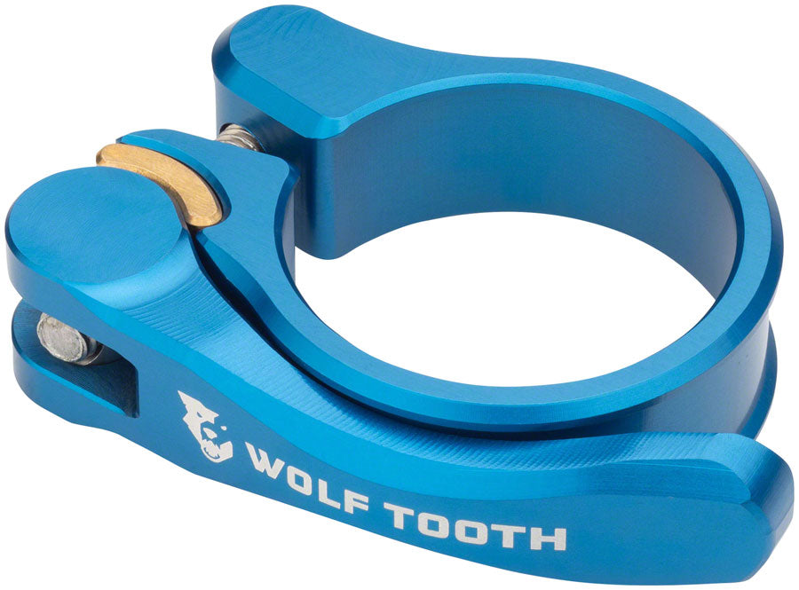 Wolf Tooth Components Quick Release Seatpost Clamp - 28.6mm QR Blue