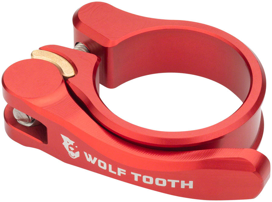 Wolf Tooth Components Quick Release Seatpost Clamp - 34.9mm QR Red