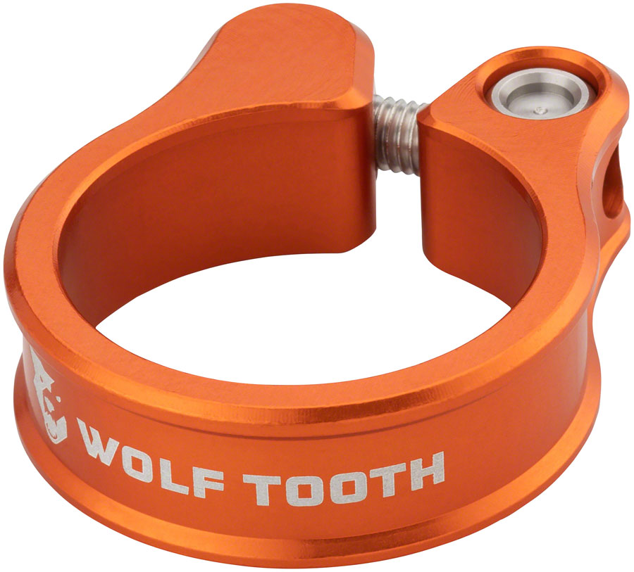 Wolf Tooth Seatpost Clamp - 31.8mm Bolt-On Orange
