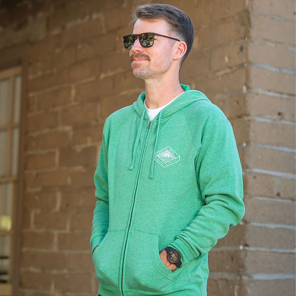 Men's 951 Sunset Seafoam Green Zip-up Hoodie