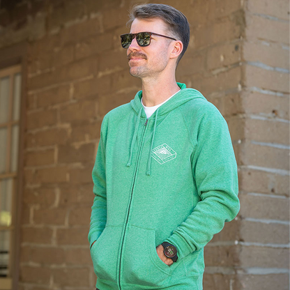 Men's 951 Sunset Seafoam Green Zip-up Hoodie