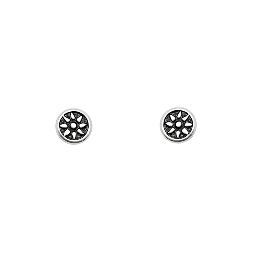 Bronwen Tiny Charm Sterling Silver Post Earrings