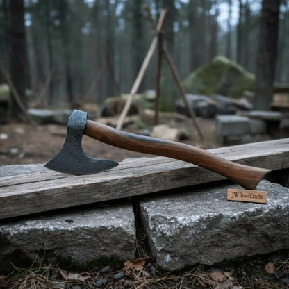 Set of Two Bearded Axes 20 Inch Curved Handles