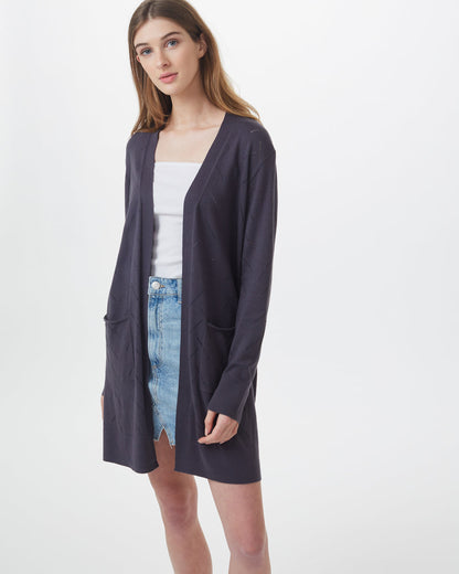 Highline Cotton Sage Tree Stitch Cardigan