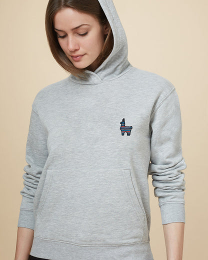 Peru Embroidered Llama Hoodie