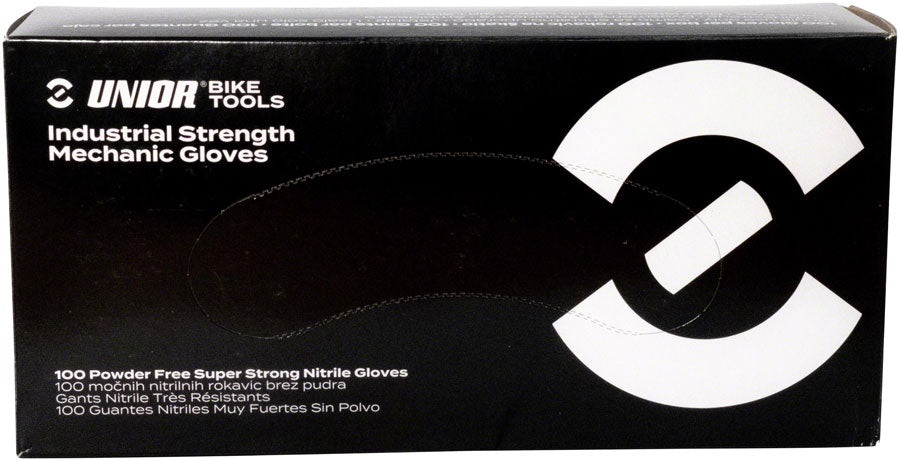 Unior Industrial Strength Nitrile Mechanic Gloves - Box 100 Medium
