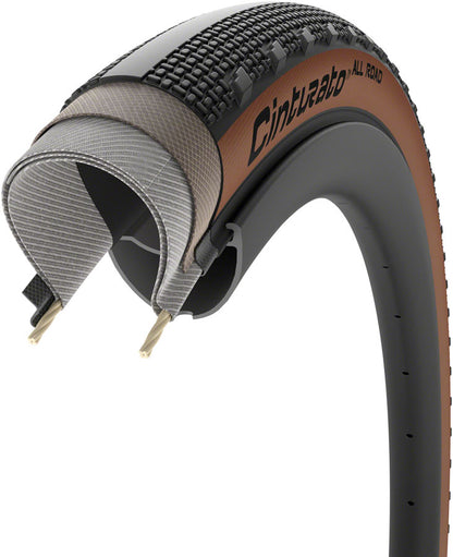 Pirelli Cinturato All Road Tire - 700 x 35 Tubeless Folding Classic Tan TechWALL+ Pro Gravel