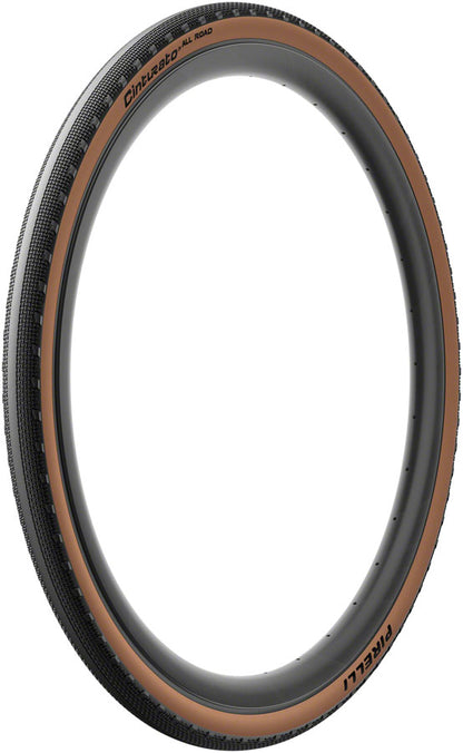 Pirelli Cinturato All Road Tire - 700 x 45 Tubeless Folding Classic Tan TechWALL+ Pro Gravel