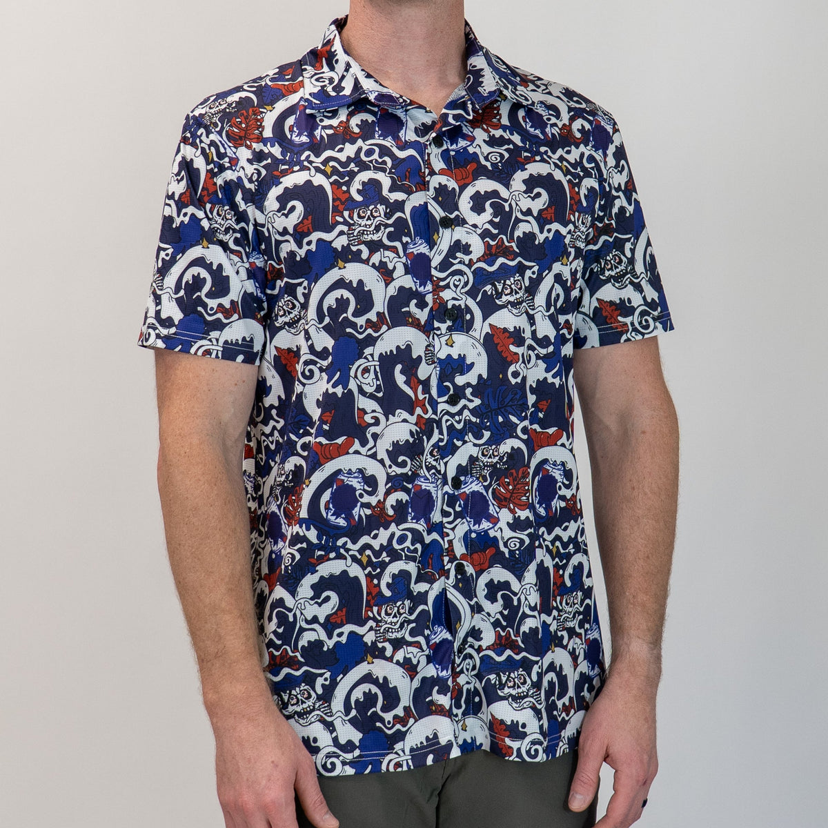 FlexGRID Button Up - Pabst Blue Wave