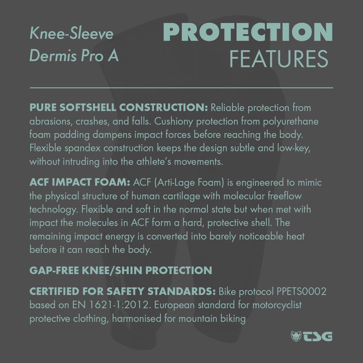 TSG - Knee-Sleeve Dermis Pro A - Black