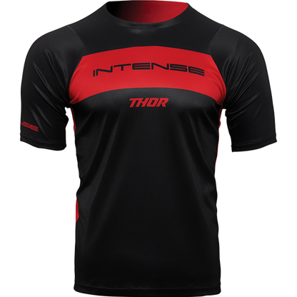 Men's INTENSE x THOR MTB Assist Dart Black/Red Short Sleeve Jersey