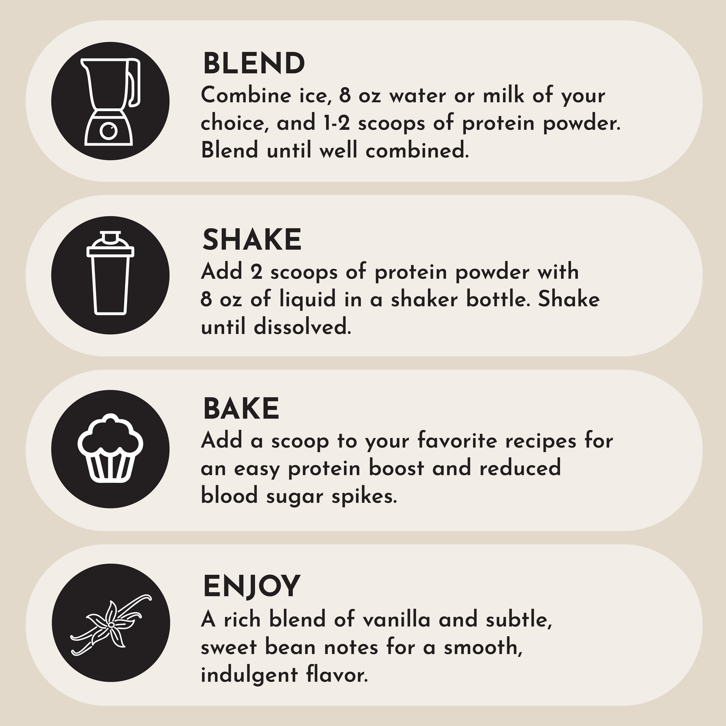 Vegan Vanilla Bean Protein Powder