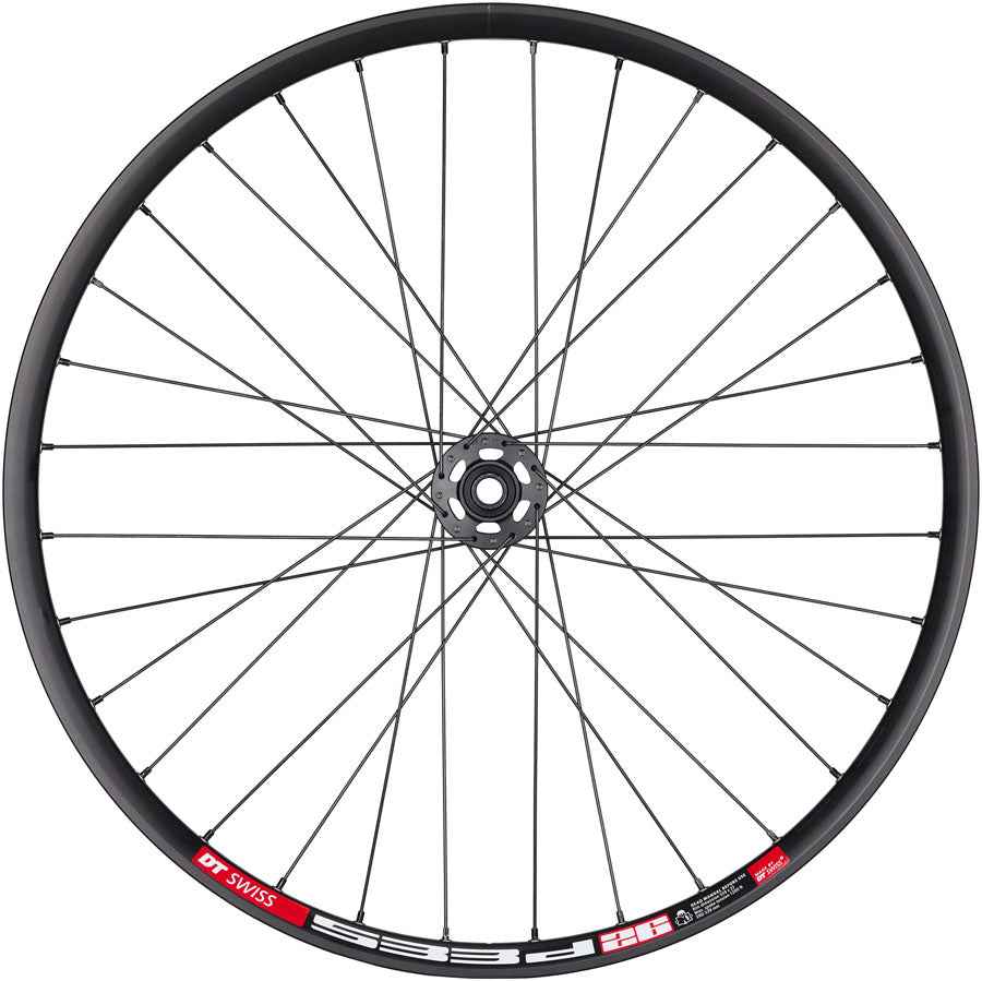 Quality Wheels Bear Pawls / DT Swiss E593 Front Wheel - 26" 15 x 100mm 6-Bolt BLK 32H
