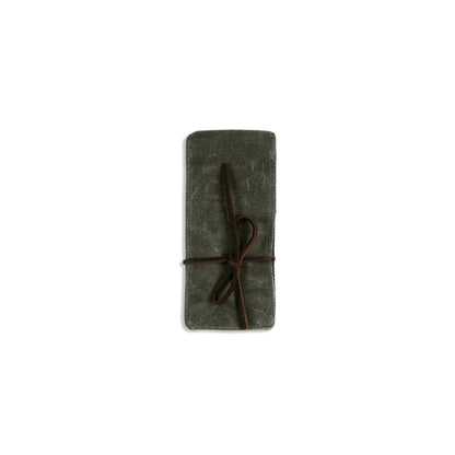 Waxed Watch Travel Sleeve - Olive