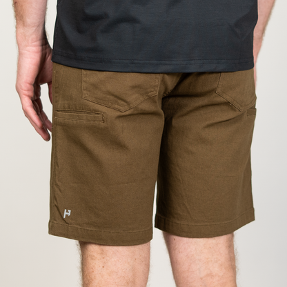 WorkHorse Stretch Canvas Short - Coffee Brown
