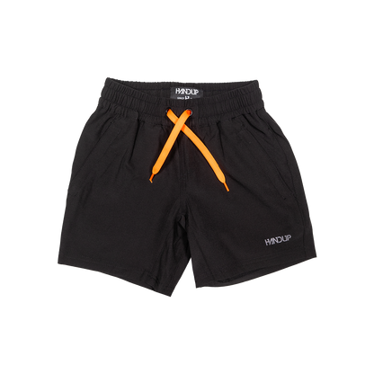 Youth Coastin' Short - Black with Orange