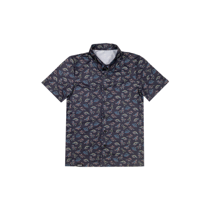 Youth FlexGRID Button Up - UFO Dinos