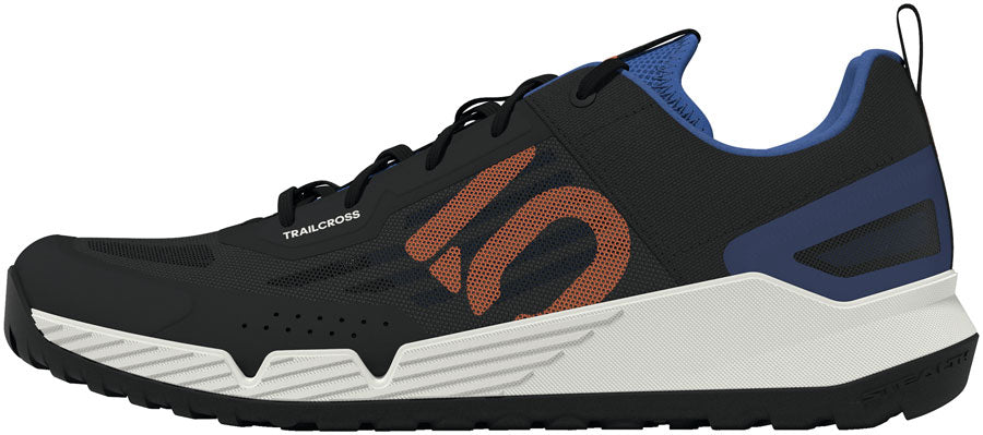 Five Ten Trailcross LT Flat Shoes - Men's Core Black/Pure Orange/Ray Blue 14