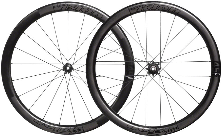 Vision Metron 45 SL TL Disc Wheelset - 700 12x100mm/12x142mm Center-Lock HG 11/12 Carbon BLK
