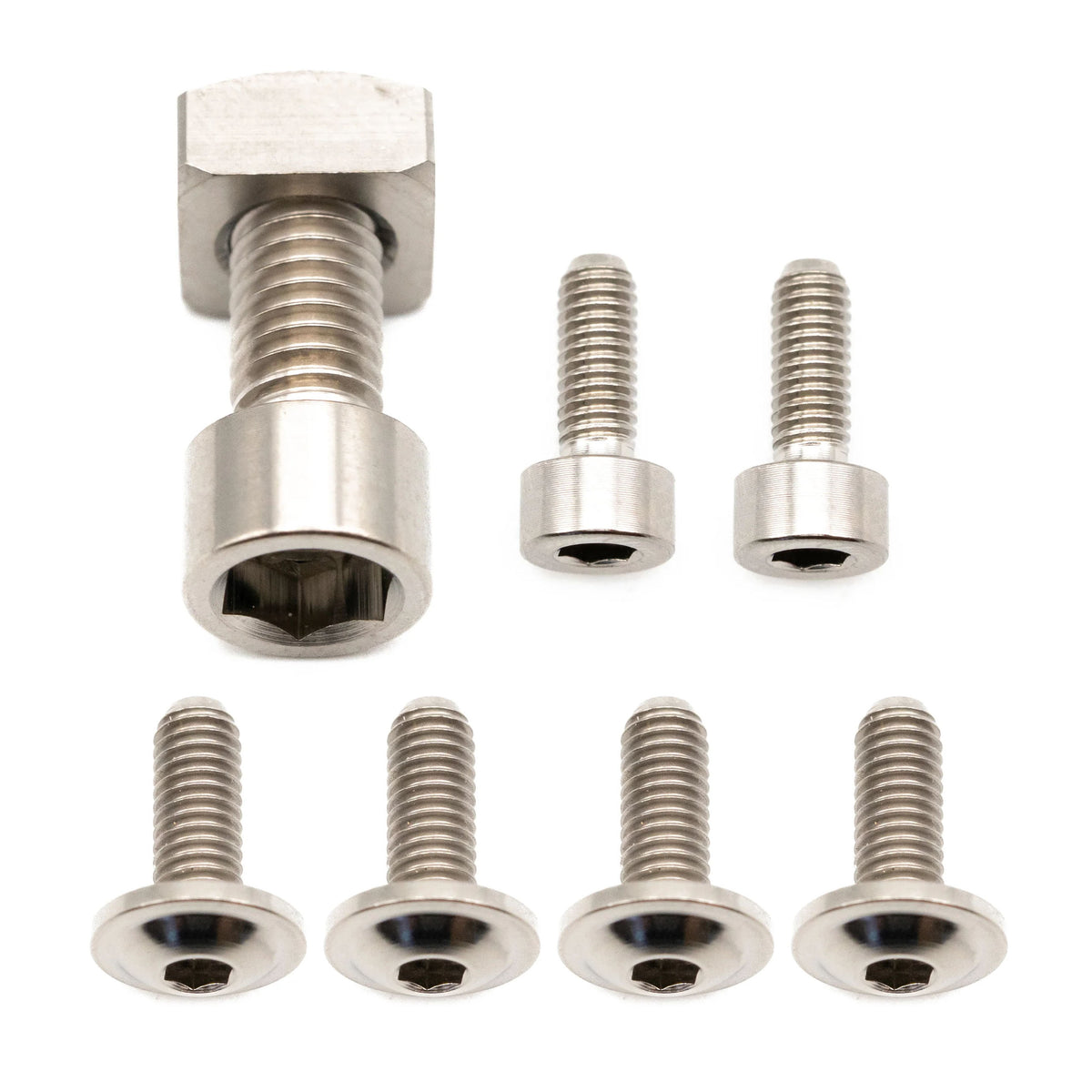 Better Bolts Fox 36 Fork Ti Bolt Kit 2026+ Grip Silver 8/Count