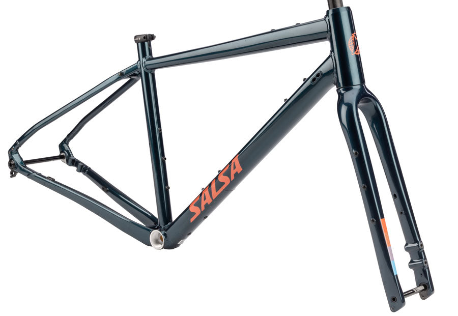 Salsa Journeyer Drop Bar Frameset - Aluminum Midnight Blue 60cm