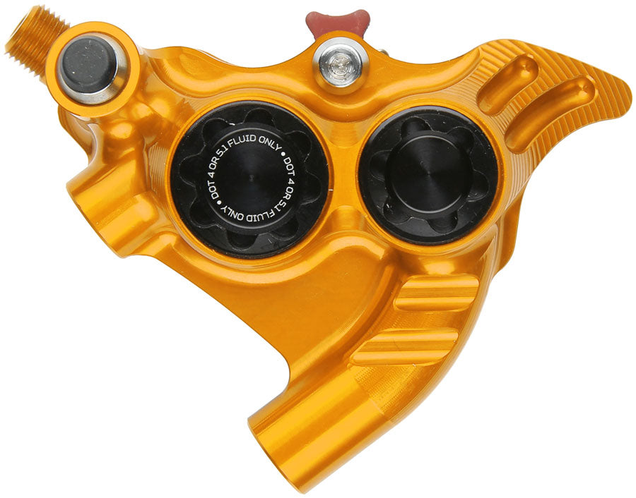 Hope RX4+ SL Disc Brake Caliper - Rear Flat Mount Direct +20mm DOT Type Orange