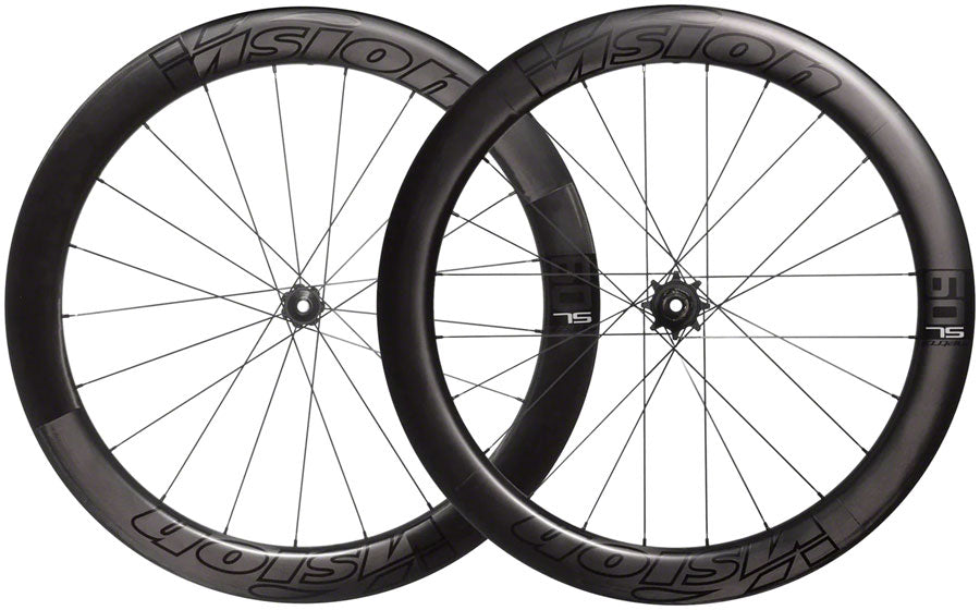 Vision Metron 60 SL TL Disc Wheelset - 700 12x100mm/12x142mm Center-Lock HG 11/12 Carbon BLK