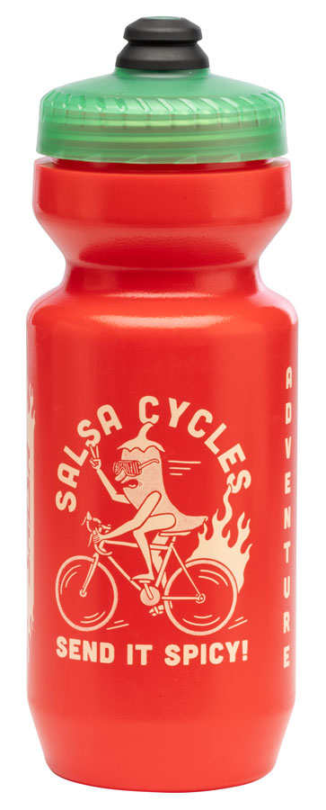 Salsa Extra Spicy Purist Non-Insulated Water Bottle - Hot Red 22oz