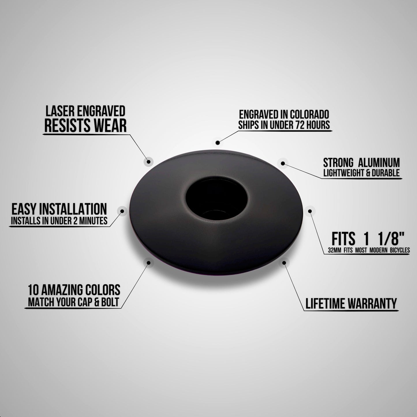Non Ducor, Duco Custom Bicycle Headset Cap