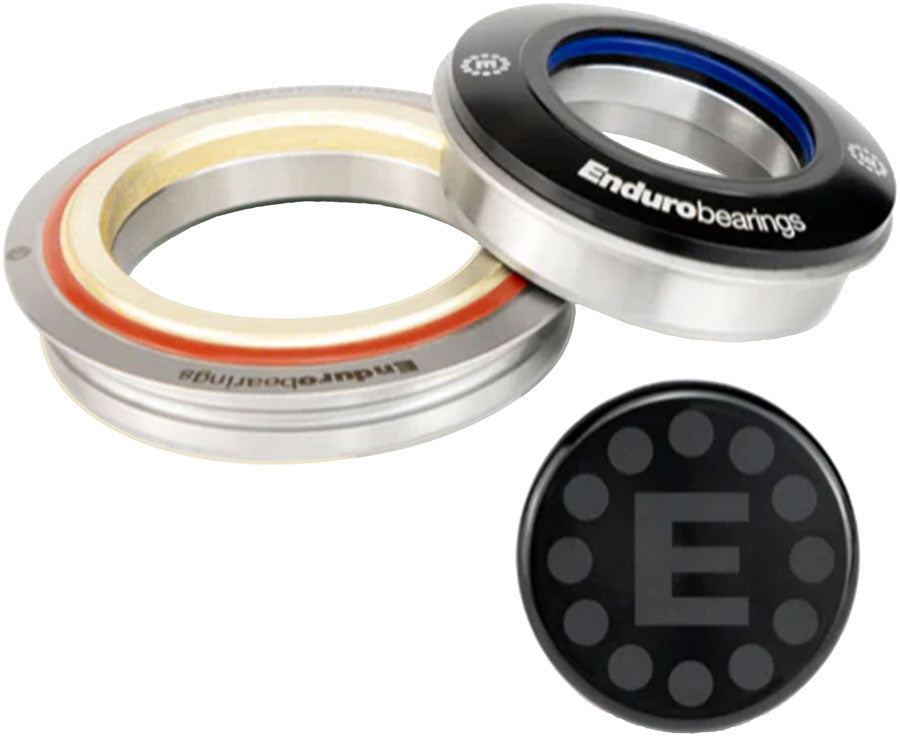 Enduro HDK-0010 Maxhit Zero-Stack Headset Kit- ZS44/28.6 Upper | ZS56/40 Lower Angular Contact Bearings Tapered BLK