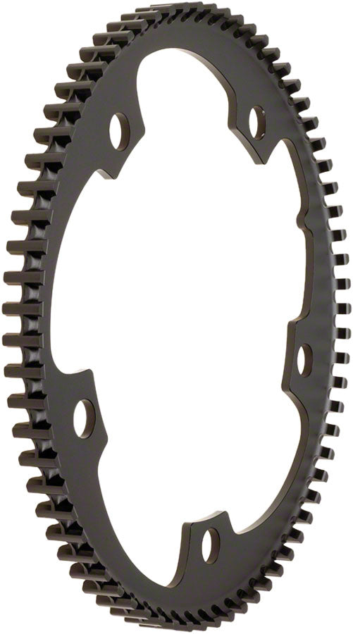 Gates Carbon Drive CDX CenterTrack Front Belt Drive Ring - 46t 5-Bolt 130mm BCD BLK