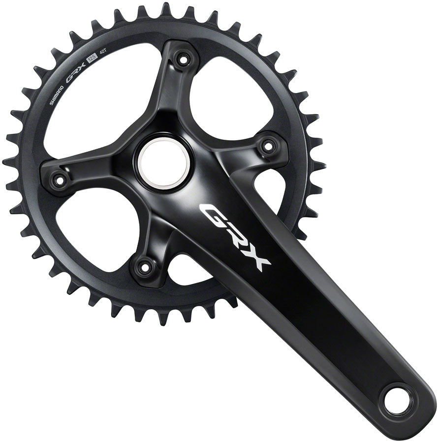 Shimano GRX FC-RX820-1 Crankset - 165mm 12-Speed 40t Asymmetric110  BCD Hollowtech II BLK