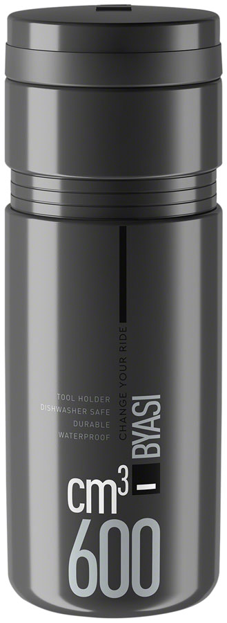 Elite Byasi Bottle Cage Storage Keg - .6 L Dark Gray