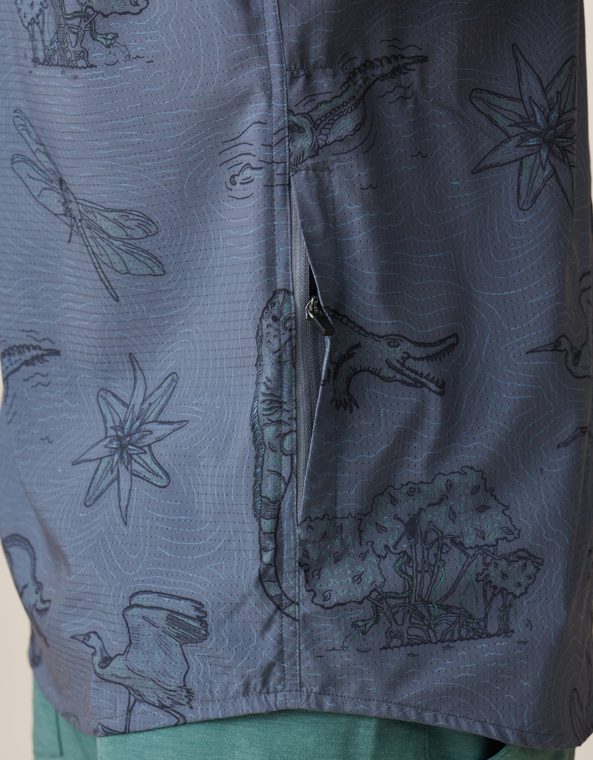 EL MANGLAR - MOJAVE PERFORATED BUTTON UP