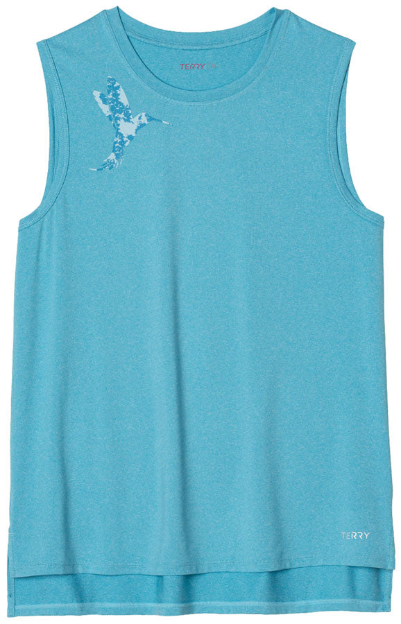 Terry Tech Tank - Horizon Blue Hummingbird Small