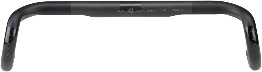 Salsa Cowbell Carbon Drop Handlebar - 31.8mm Clamp 44cm Width Carbon Black