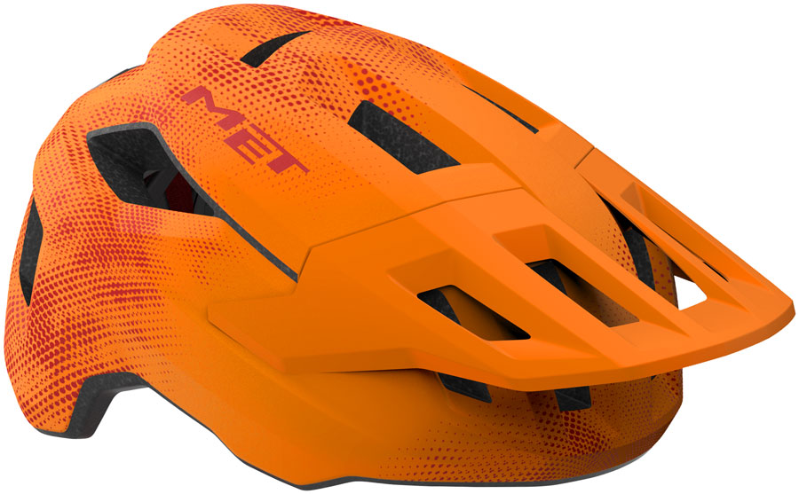 MET Shelter Youth Helmet - Orange/Red Universal