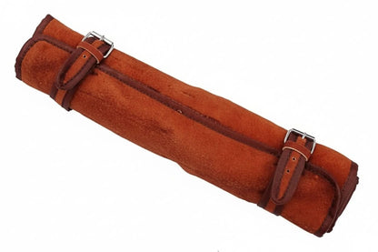 best chef knife Custom Handmade Leather Roll Bag for  7  pieces set / Chef sets Bag german knife   DK-0138